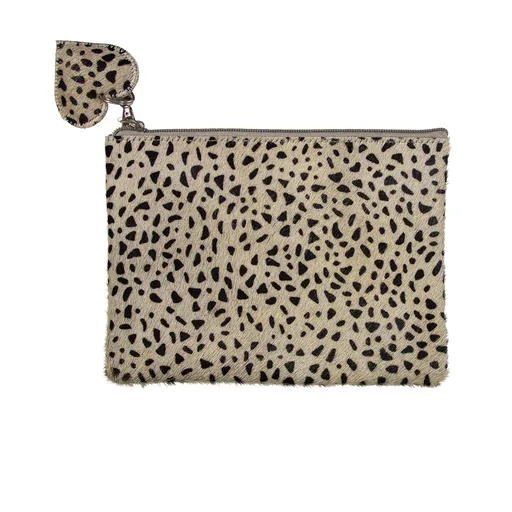 Toaletní taška s motivem žirafy z hovězí kůže - 22*16*1cm Mars & More