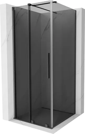MEXEN/S Velar sprchový kout, posuvné dveře 120 x 120, grafit, grafit kartáčovaná 871-120-120-41-66