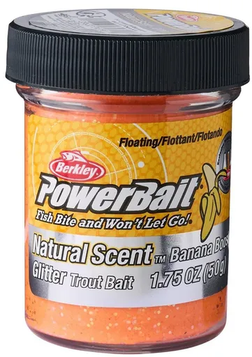 Berkley těsto na pstruhy troutbait fruits - banán fluo pomeranč