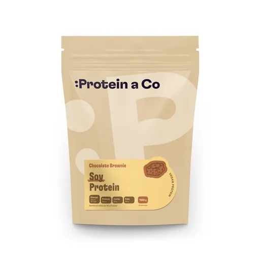 Protein a Co Sójový protein - ochucený 1 kg, Chocolate brownie