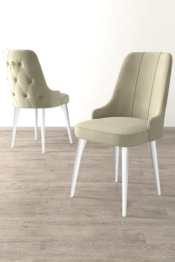 Sada židlí (2 kusy) Newa - Cream, White