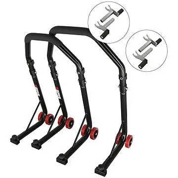 M-Style D18 moto stojan přední a zadní set - přední stojan : 2v1, zadní stojan : 2v1 (5365-MS-050178-812-811)