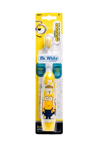 Mr. White Mimoň SOFT dětský zubní kartáček bateriový