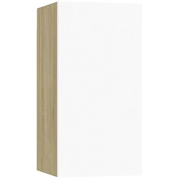 SHUMEE 2 ks bílá a dub sonoma, 30,5 × 30 × 60 cm  (803336)