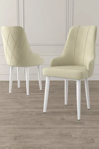 Sada židlí (6 kusů) Trex - Cream, White