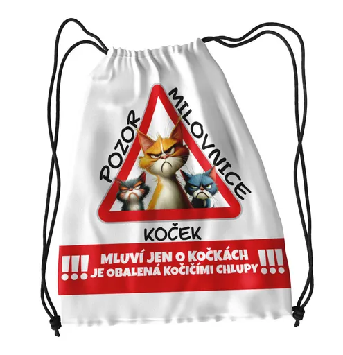 Vak na záda Pozor milovnice koček
