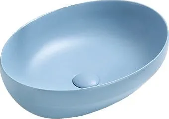 MEXEN Cornelia umyvadlo na desku 50x36, modrá mat 21885049