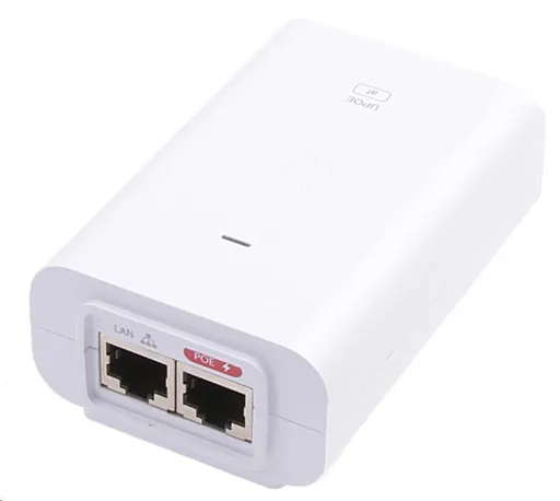 UBNT U-POE-af - Gigabitový PoE Injektor 48V/ 0, 32A- bílý