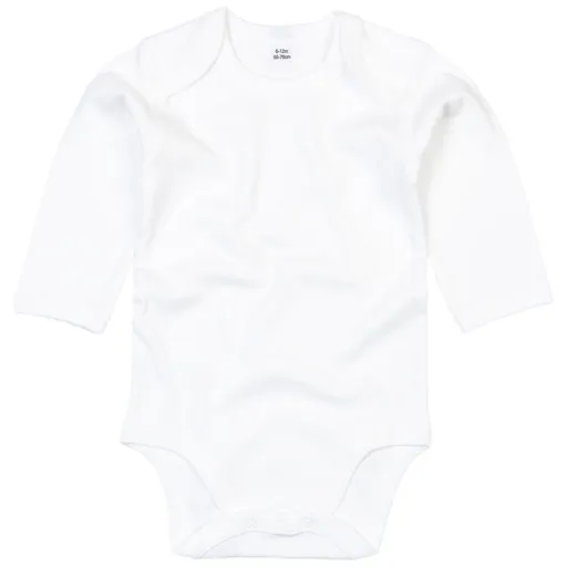 Babybugz Kojenecké body s dlouhým rukávem - Bílá | 12-18 měsíců