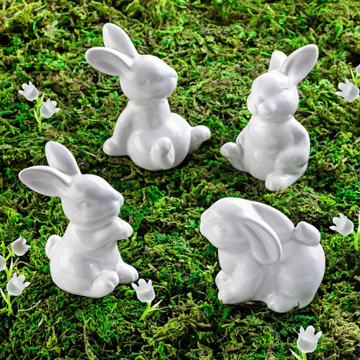 Dekorativní figurky Zajíčci 4 ks