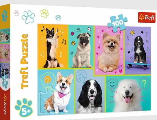 Trefl Puzzle V psím světě 100 dílků