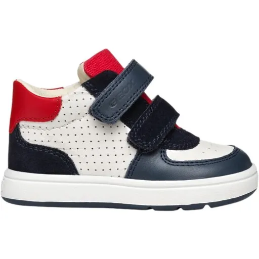 Geox B BIGLIA Chlapecké volnočasové boty, bílá, velikost