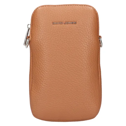 Dámská kabelka na mobil a doklady David Jones Kaila - koňak