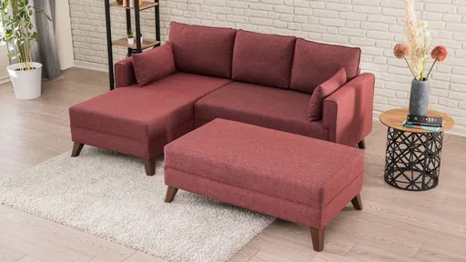 Rohová rozkládací pohovka Bella Corner Sofa Left 2 - Claret Red