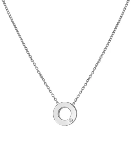 Hot Diamonds Minimalistický stříbrný náhrdelník s diamantem Diamond Amulets DP892