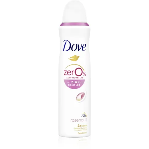 Dove 0% ALU Růže a Jasmín deodorant ve spreji bez hliníku Rose 150 ml