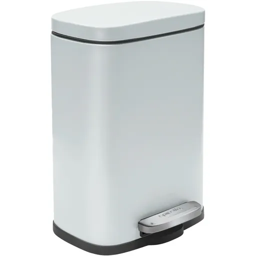 Spirella Pedálový odpadkový koš soft-close Akira  12 l, matná bílá, 12 l