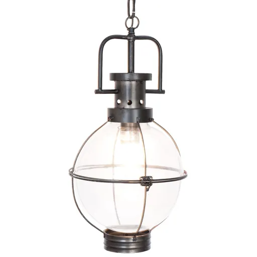 Kovové závěsné svítidlo - Ø 28*152 cm Clayre & Eef