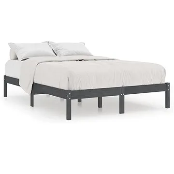 Shumee šedý masivní borovice 135×190 cm UK Double, 809994 (809994)