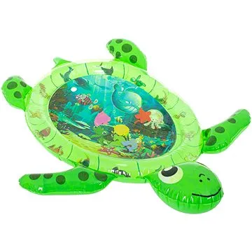 IKONKA Vodní nafukovací senzorická podložka želva zelená (ikonka_KX5678)
