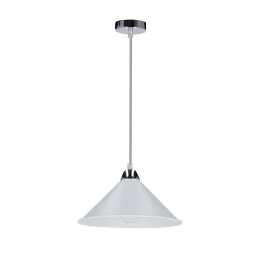 Závěsná lampa Avola, chrom, 26 ks, 1x60W, stínidlo E27, bílá