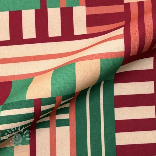 Dekorační látka premium Graphic Block Line digital print