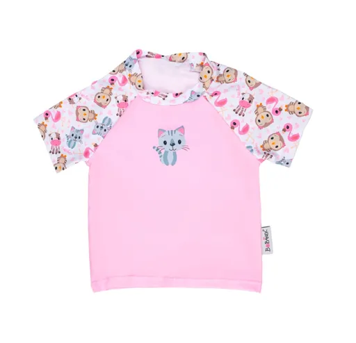 Bobánek Dětské UV tričko do vody 1–⁠⁠⁠⁠⁠⁠2 roky 1 ks růžová zvířátka