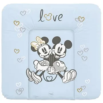 CEBA BABY přebalovací podložka měkká na komodu 75 × 72 cm, Disney Minnie & Mickey Blue (5907672336688)