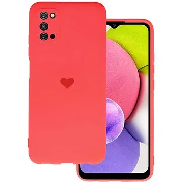 Vennus Valentýnské pouzdro Heart pro Samsung Galaxy A03S - červené (TT4348)