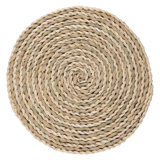 Pletené kulaté přírodní prostírání - Ø 38 cm Clayre & Eef