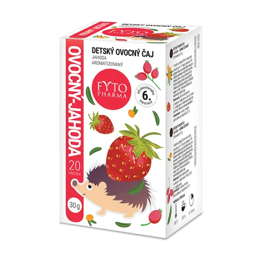 Fytopharma Dětský ovocný čaj jahoda 6m+ 20x1,5 g
