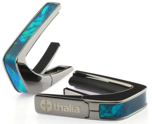 Thalia Shell Collection Teal Angel Black Chrome