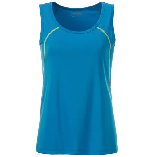 James & Nicholson (Daiber) Dámské funkční tílko JN493 - Jasně modrá / jasně žlutá | XS