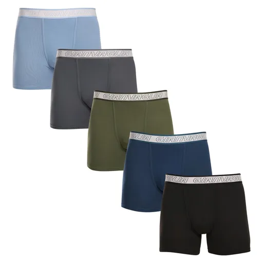 Gianvaglia 5PACK pánské boxerky vícebarevné (GVG-5013) L