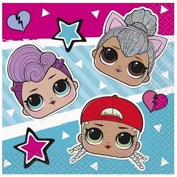 Ubrousky lol surprise - 16 ks - 25 x 25 cm (11179237913)