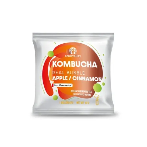 Renovality Kombucha Real Bubble Apple/Cinnamon 10 ks