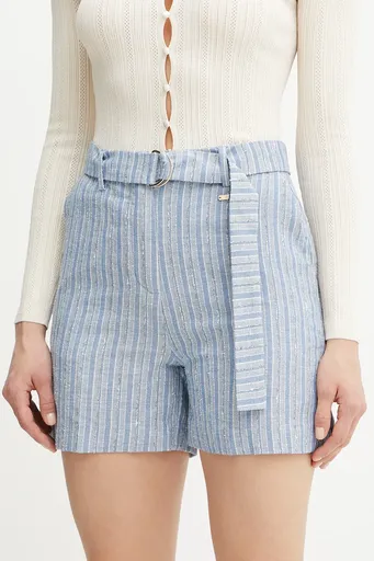 Šortky s příměsí lnu Fracomina