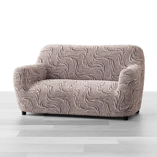 Bielastické potahy BRILLANTE hnědé dvojkřeslo (š. 120 - 160 cm)