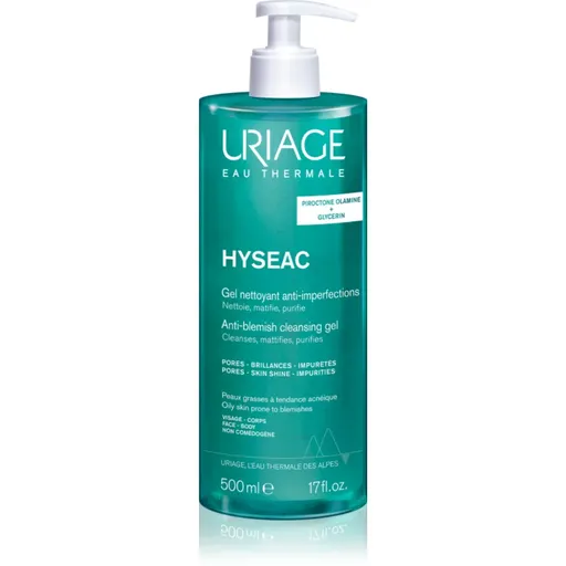 Uriage Hyseac Cleansing Gel jemný čisticí gel na obličej a tělo 500 ml
