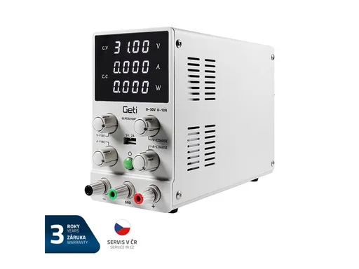 Zdroj laboratorní GETI GLPS3010HW  0-30V/ 0-10A
