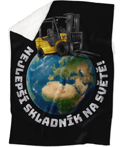 Deka Nejlepší skladník – ještěrka (Podšití beránkem: ANO)