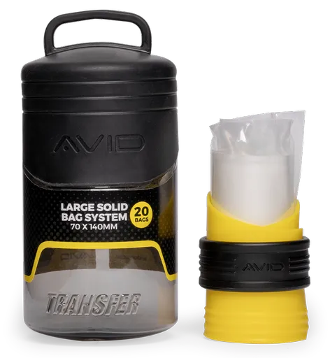 Avid carp sada na plnění pva sáčků transfer solid bag system - large loader (70x140 mm)