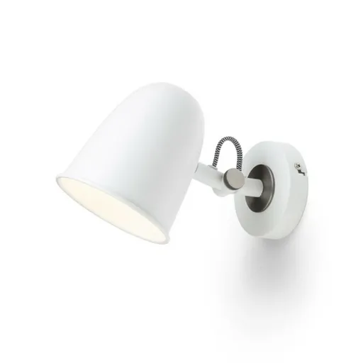 RED - DESIGN RENDL RENDL DANNY nástěnné svítidlo bílá matný nikl 230V E14 5W R14185
