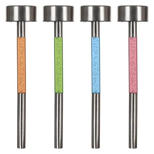 Solární lampy s barevným světelným panelem sada 4 ks