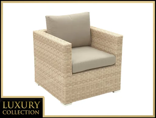 DEOKORK Ratanové křeslo MALIBU (cappuccino)