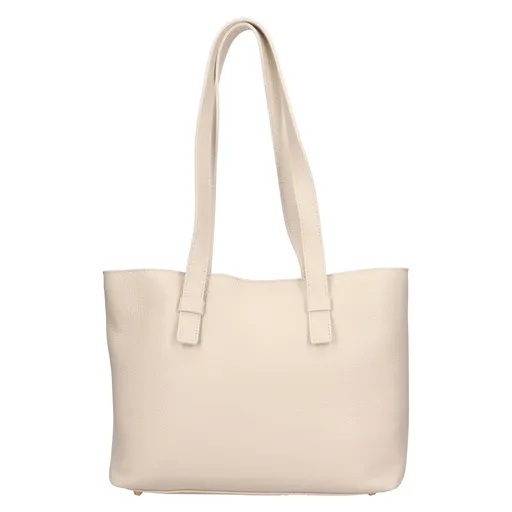 Dámská kožená kabelka Italia Azalea - béžová