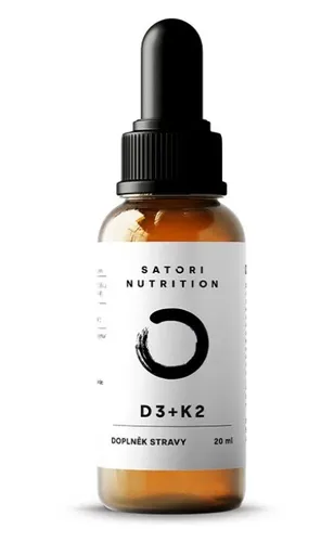 SATORI NUTRITION Vitamin D3 + K2 v MCT oleji 20 ml