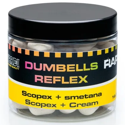 Mivardi plovoucí boilies rapid dumbells reflex 70 g 18 mm - scopex + smetana