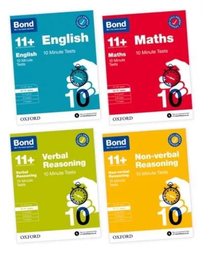 Bond 11+ 10 Minute Tests 10-11+ years Pack: Ready for the 2026 exam (for GL Assessment & other 11 plus exams) - kolektiv autorů, Bond 11+