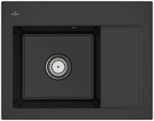 Keramický dřez Villeroy & Boch Subway 45 Compact, 331201R7, Pure Black 331201R7